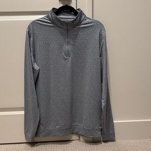Peter Millar Gray Quarter-Zip Sweatshirt